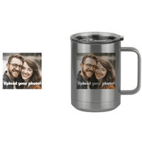 Thumbnail for Personalized Coffee Mug Tumbler with Handle (15 oz) - Upload Your Photo - Design View
