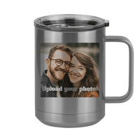 Thumbnail for Personalized Coffee Mug Tumbler with Handle (15 oz) - Upload Your Photo - Right View