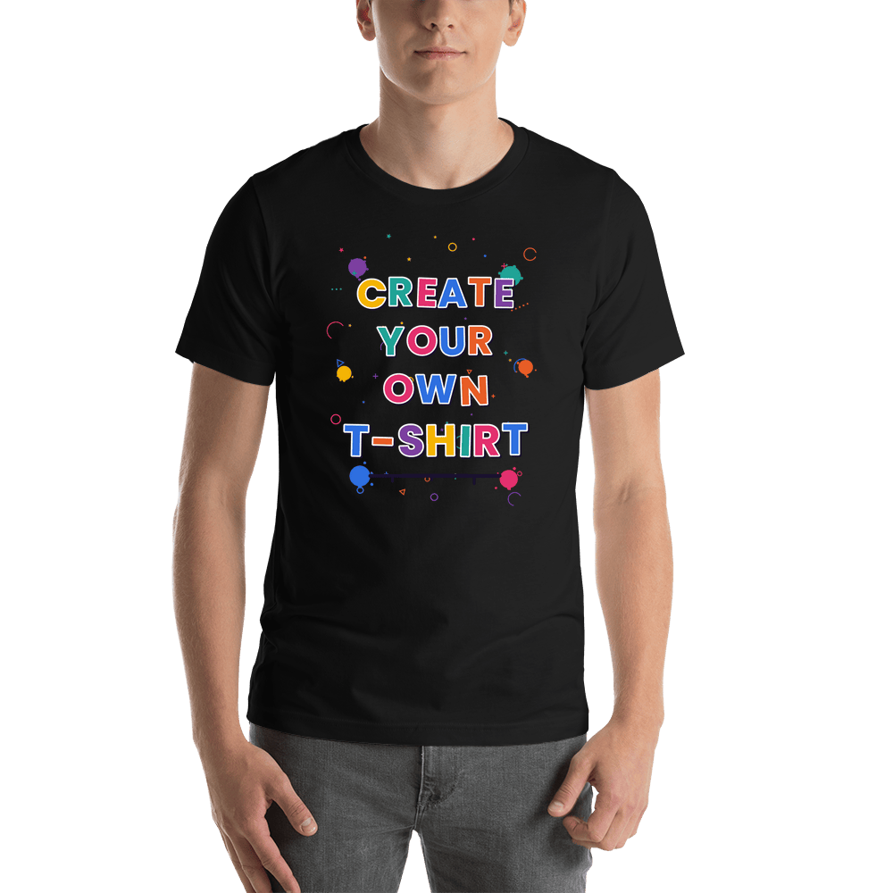TEST Custom T-Shirt - Black - Create Your Own Personalized T-Shirt - Shirt View