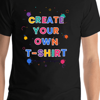 Thumbnail for TEST Custom T-Shirt - Black - Create Your Own Personalized T-Shirt - Shirt Close-Up View