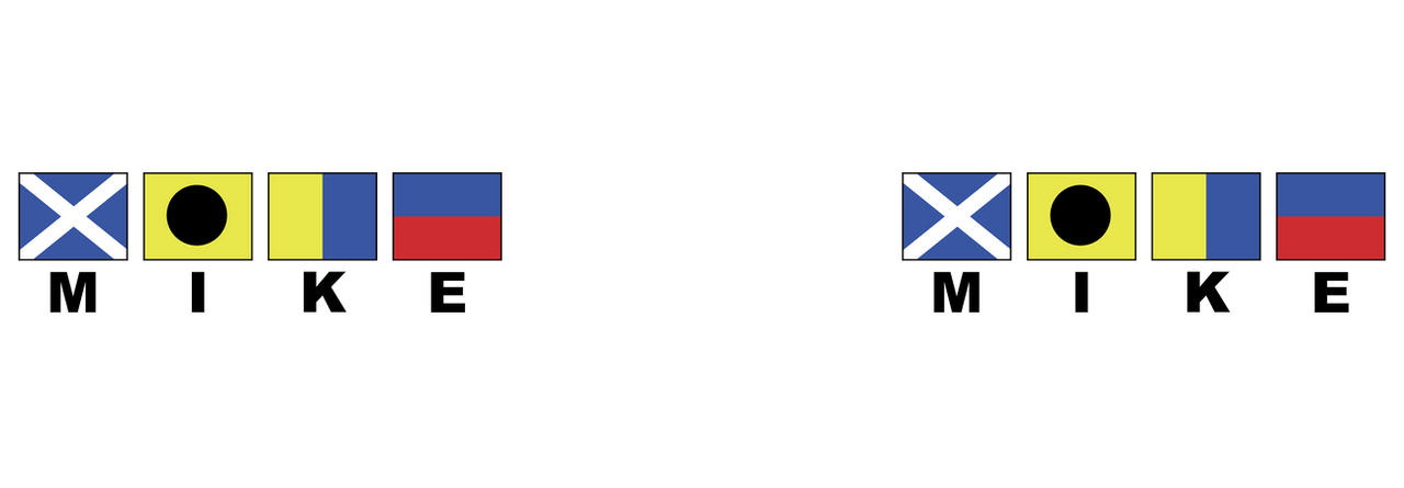 Personalized Nautical Flags Coffee Mug Tumbler with Handle (15 oz) - Graphic View