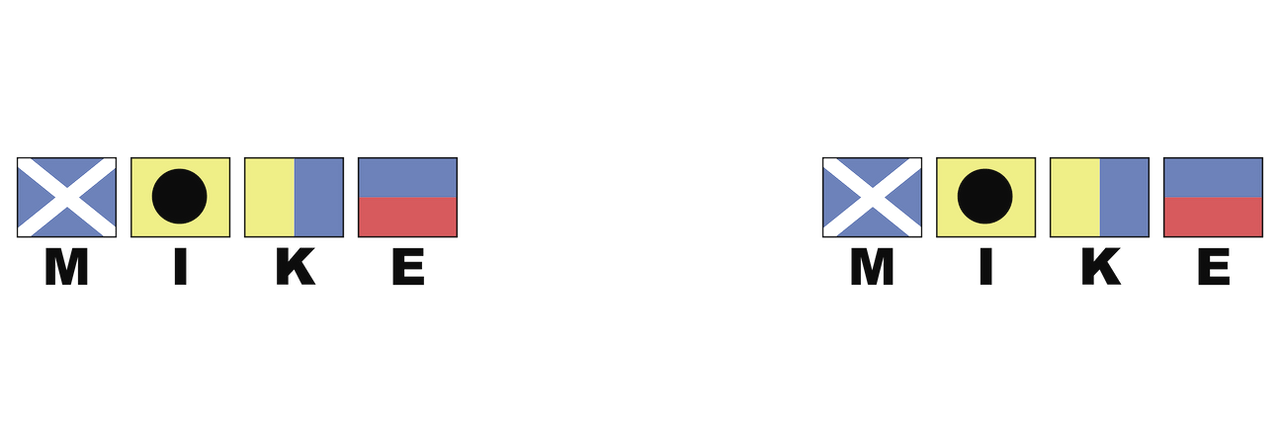 Personalized Nautical Flags Coffee Mug Tumbler with Handle (15 oz) - Graphic View